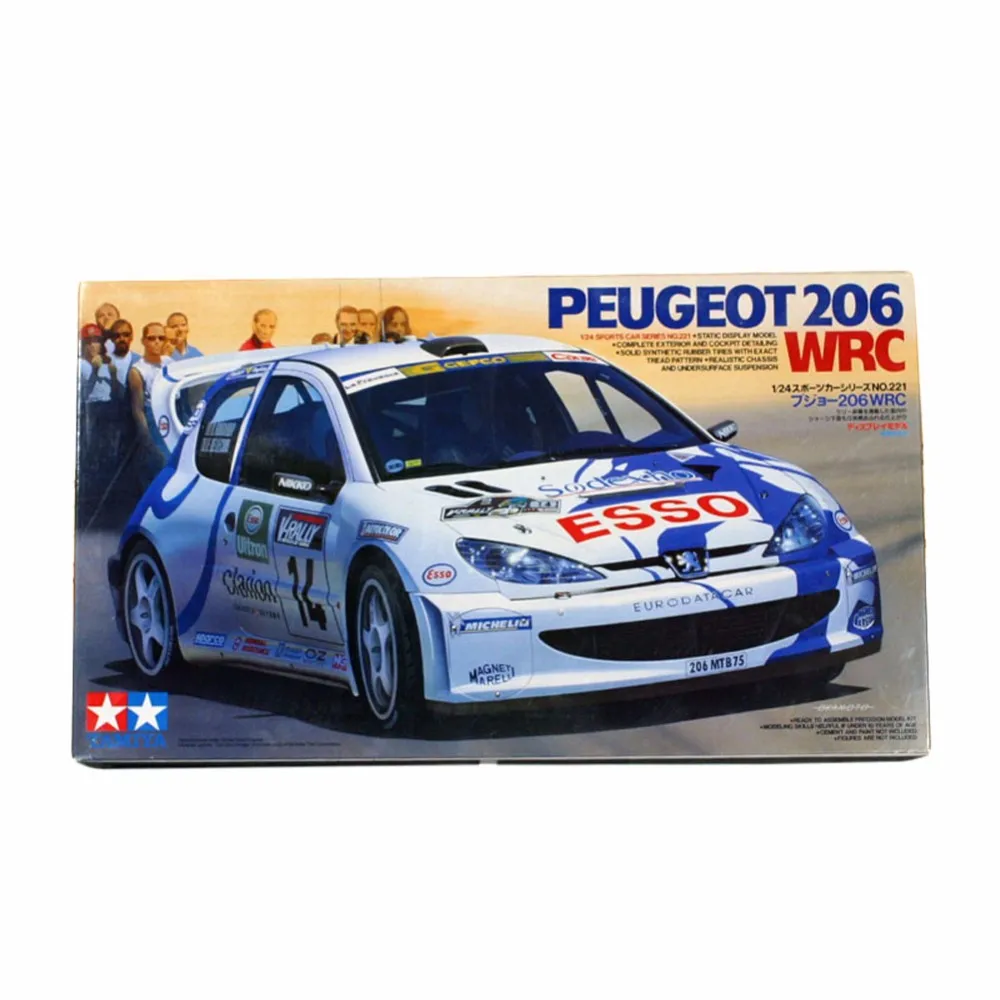 OHS Tamiya 24221 1/24 206 WRC Автомобильные модели автомобиля строительные наборы