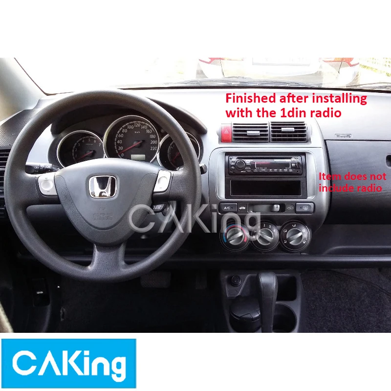 1DIN или 2DIN автомобильный Радио панель жгут для Honda Fit, Jazz 2002-2008(ручной AC)(левое колесо) приборная пластина