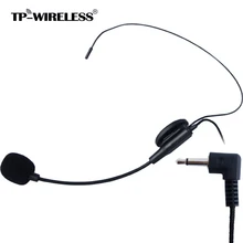 TP-Wireless Top Quality Cardioid Condenser Headworn Microphone with Flexible Wired Boom 1/8"(3.5mm) Plug free shipping