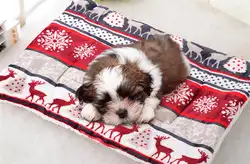 2 шт. Pet Подушка очень мягкий утолщенной милый рисунок собака Подушка Pet Одеяло ПЭТ-кровать для кошек и собак