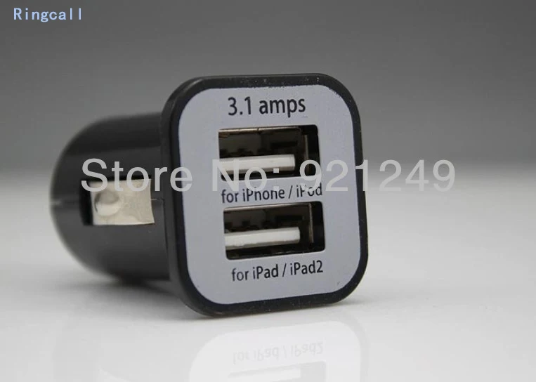 Большой Ёмкость 3.1a автомобильное зарядное устройство Micro Dual USB порт USAMS адаптер