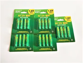 

100% NEW Real power 20PCS 1.5V 1.6V Ni-Zn AA Rechargeable Battery 2500mWh