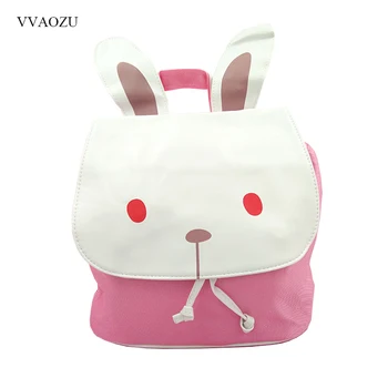 

Fashion 3D Rabbit Bear Animal Style Women Girl Bunny Lolita Bakcpack Rucksack Shoulder Cross Body Bags with Ears