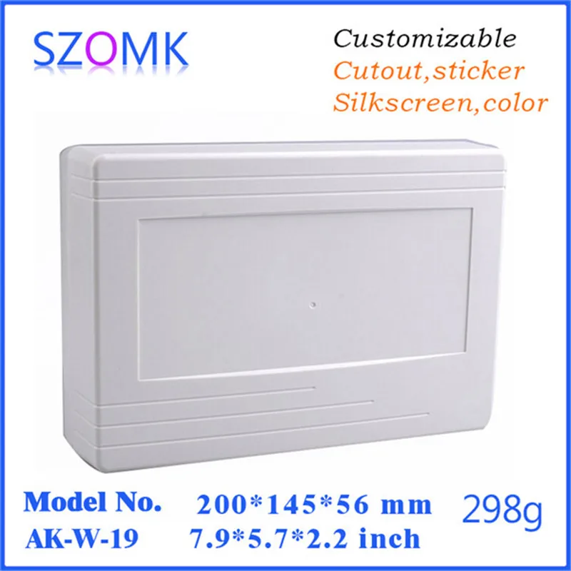 

szomk plastic electronics project instrument box (1 pcs) 200*145*56mm wall mounting outdoor electrical junction box