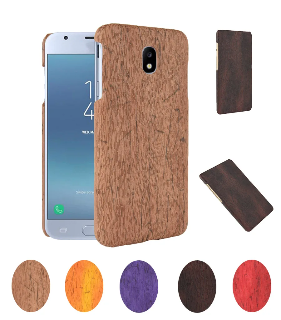 Wooden Pattern Cover for Samsung Galaxy J7 2017 Case Wood Grain Soft Back |