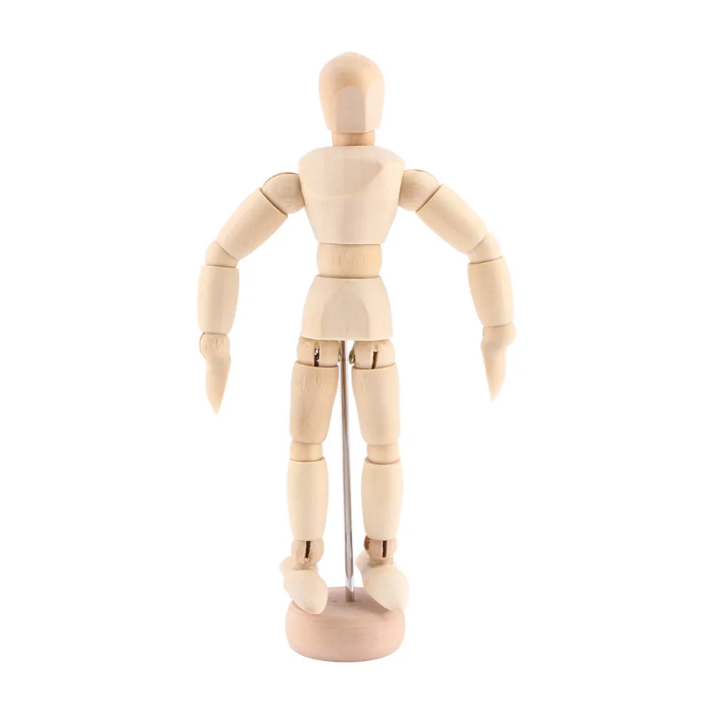 1Pc Painting Teaching Tools 5.5 inch Wooden Manikin/Wooden puppet Figures Jointed Doll Model