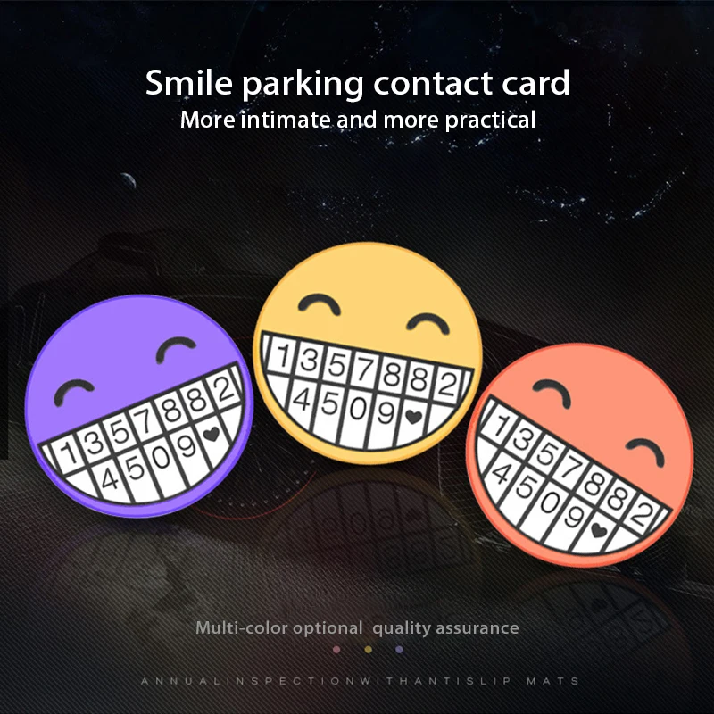 Парковочная карта BACKAR Smiley Стикеры для стайлинга автомобиля универсальные Ford focus 2