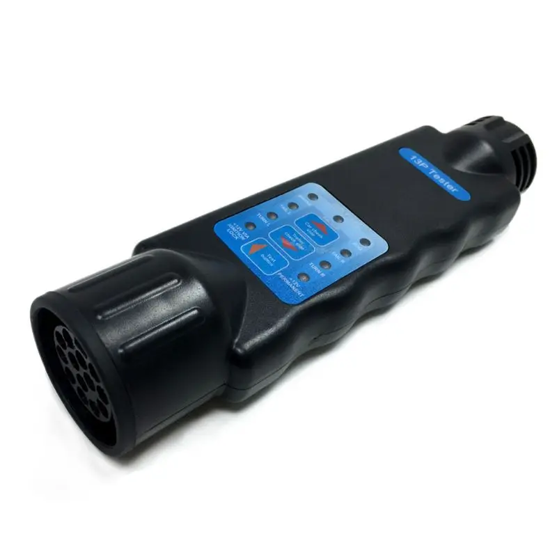 Европейский тестер сопротивления 13 Pin Core Hole Pin трейлер автомобильный разъем хвост светильник сигнальная линия инспекционный детектор