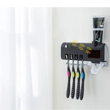 Зубная паста стерилизатор uv зубная щетка с дозатором держатель Автоматическое отключение питания поколения настенное крепление стойки бытовой Non-удар личная гигиена