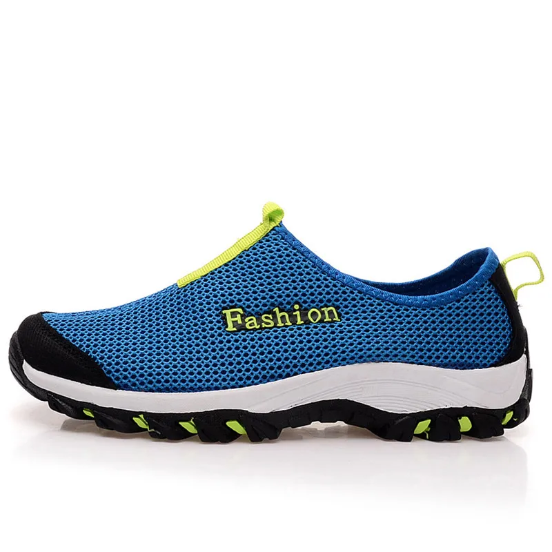 

High Quality Mens Platform Shoes Summer 2016 Breathable Gauze Men Flats Slip on Loafers Outdoor Travel Shoe Man Driving Footwear