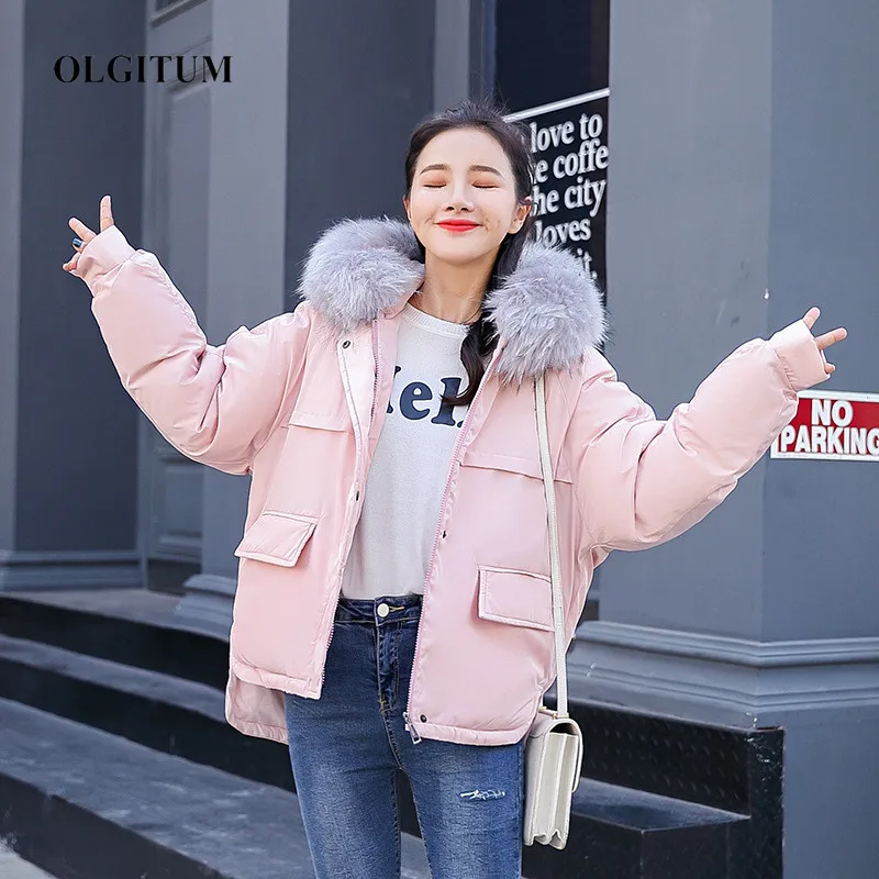

2019 New Women's Winter Down Jackets Hooded Loose Women's Down Jacket Thick Warm Female Jacket