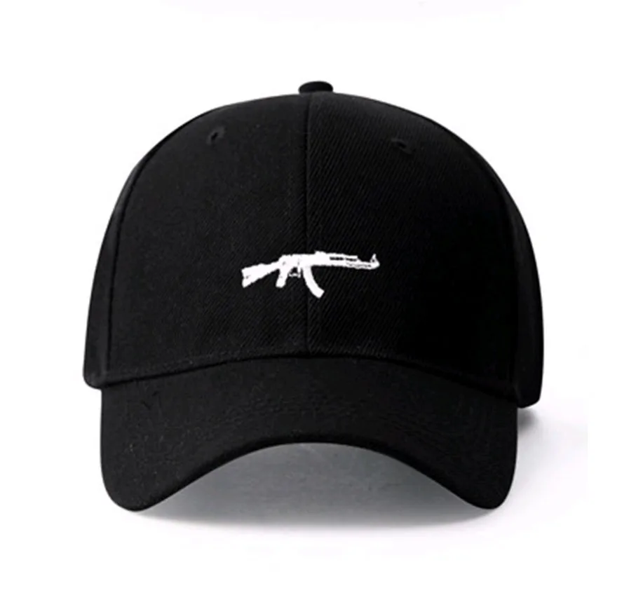 Aelfric Eden летние мужские шапки Новая мода Хип Хоп Бейсболка с колпаком 3d пистолет вышивка черные шапки Высокая уличная халява шапка SNL04 - Цвет: Черный