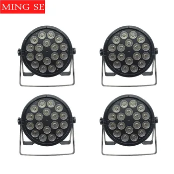 

4pcs/lots 18x12W RGBW 4in1 Led Par Light 18*12w With DMX512 Disco lights professional stage DJ Equipment Wedding Stage Light