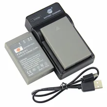DSTE 2PCS PS-BLS5 BLS-5 Li-ion Battery + UDC84 USB Port Charger for Olympus E-420 E-450 E-600 E-620 E-P1 E-PL1 E-PLE15 E-PM1