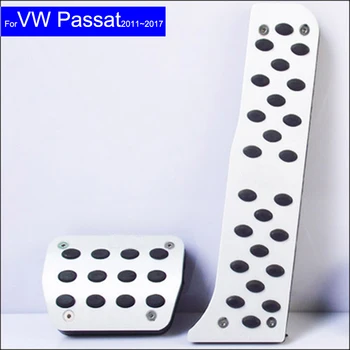 

Car Petrol Clutch Fuel Brake Pad Foot Pedals Rest Plate for Volkswagen VW Passat 2011 2012 2013 2014 2015 2016 2017Auto Pedals