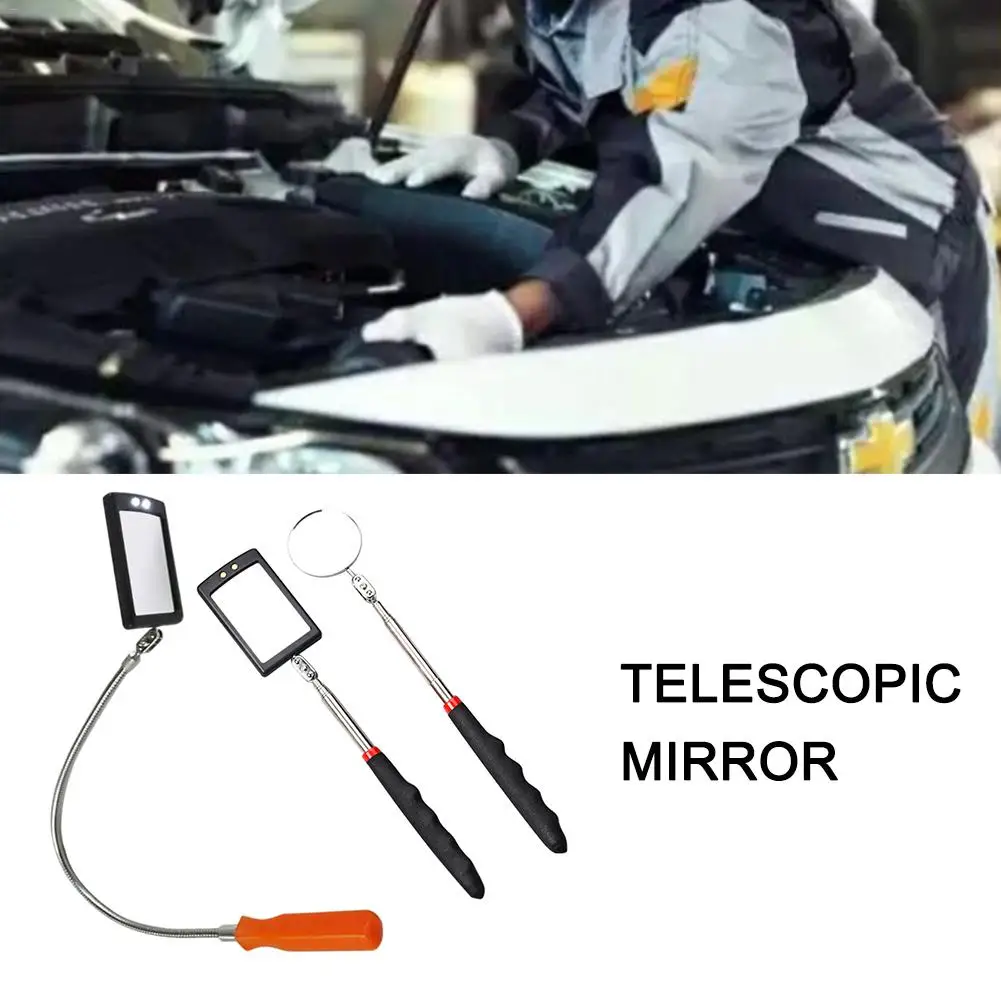 Lancer 9 Автомобильный светодиодный зеркало для осмотра телескопическое зеркало для осмотра портативное внутреннее настенное зеркало с светодиодный светильник Scirocco