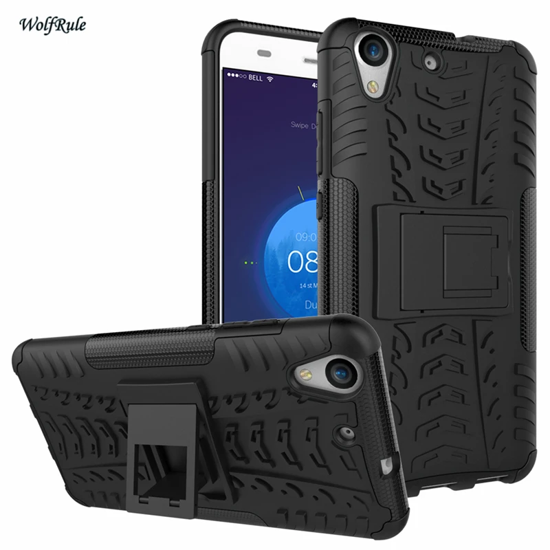 WolfRule For Cover Huawei Y6 II Case TPU &amp PC Stand Armor Anti knock Phone Coque Honor 5A 5.5'' | Мобильные телефоны и