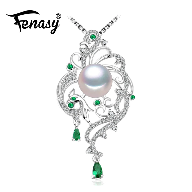 

FENASY 925 sterling silver phoenix necklace for women,statement necklace,Bohemian necklaces & pendants with chain bridal jewelry