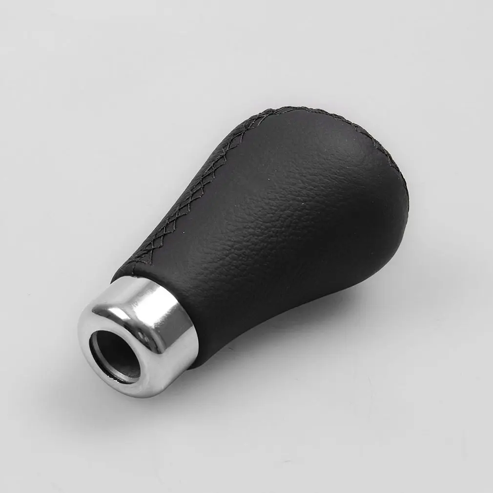 

Shift handball leather manual or automatic car gear car modification gear shift head leather red line podium head