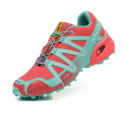 Salomon Скорость Крест 3 для женщин Спорт на открытом воздухе брендовая легкая бег обувь на завязках дышащий Сникеры, Евр. 36-39 Лидер продаж