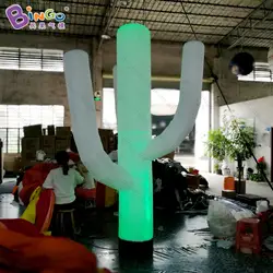 Наружная искусственная светодиодная освещенная надувная кактус для украшения событий/рекламные гигантские наружные украшения-надувная