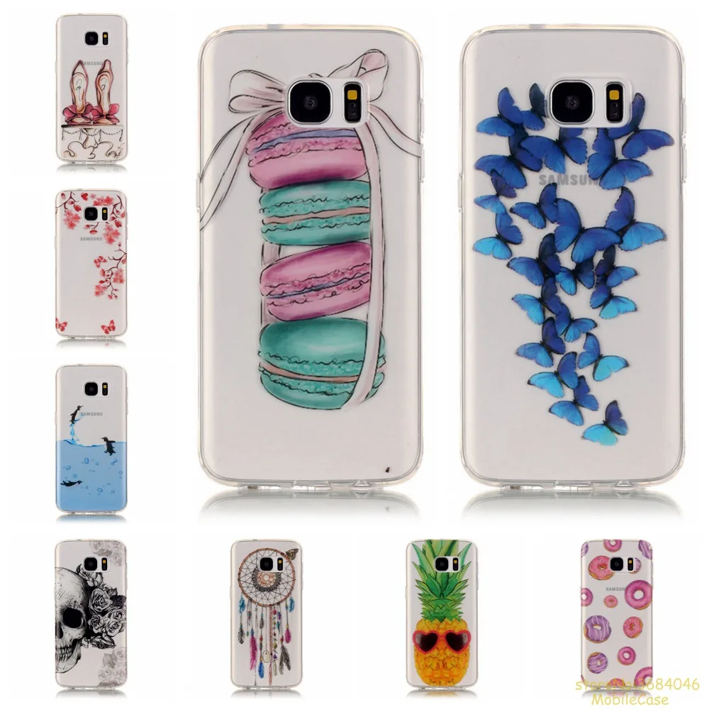 

high Quality TPU phone case for Samsung S7 EDGE cartoon painted Silicone TPU phone cover For Galaxy S7 EDGE hoesje fundas caso