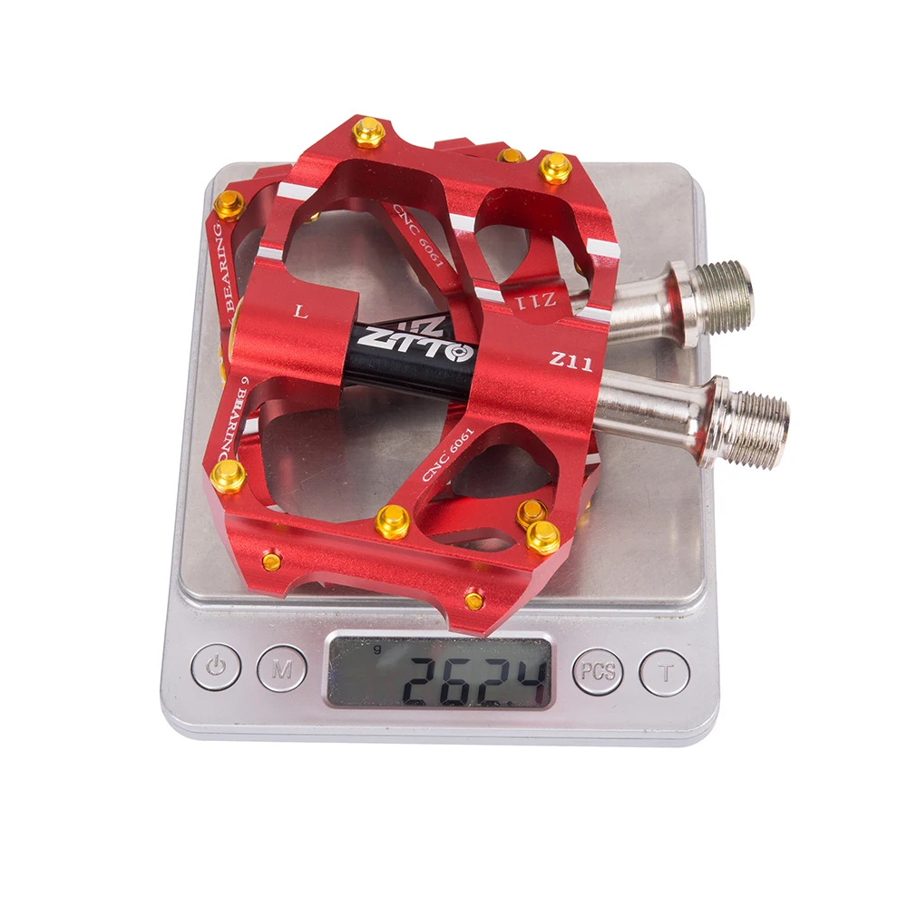 

MTB Race bike Ultralight Bicycle Pedal CNC Bicycle Part Mountain Road Cycling Al-alloy Hollow 6 Bearings anti-slip Pedals Cheap