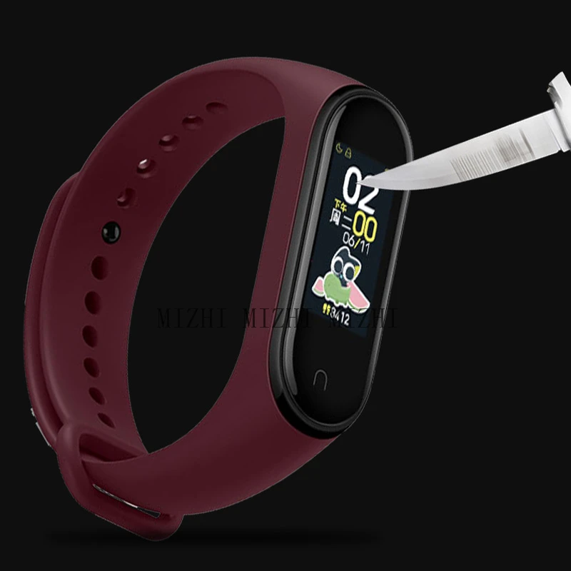 100 шт./упак. mi Band 4 Защита экрана для Xiaomi mi Band 4 защитная пленка для экрана смарт-браслеты не из закаленного стекла