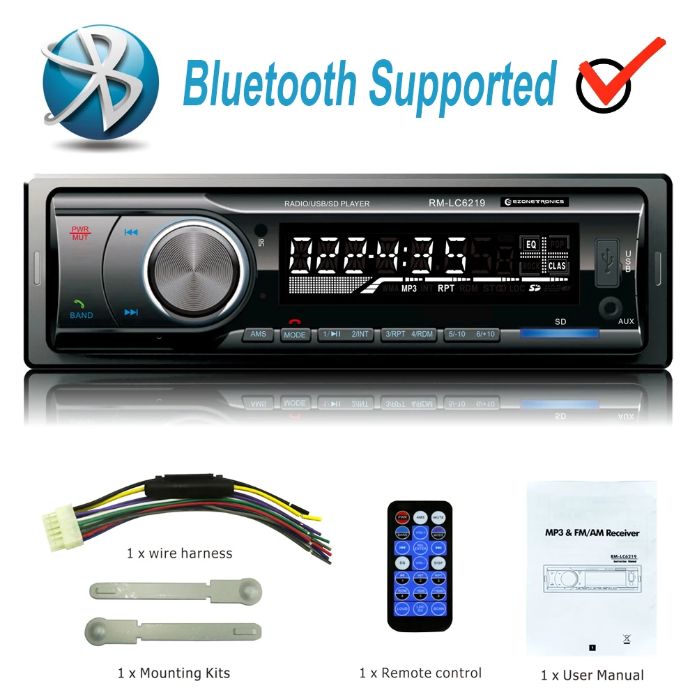 Wholesale Digital Bluetooth Car MP3 Player FM Receiver Radio Stereo Car