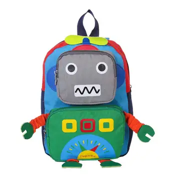 

2018 3D Cartoon Robot children backpacks kids kindergarten backpack child school bags Satchel for baby boys and girls mochila