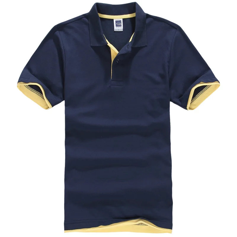 Фирменная новинка, Мужская рубашка поло, мужская хлопковая рубашка с коротким рукавом, Спортивная рубашка, Джерси, гольф-теннис размера плюс, XS-3XL, рубашки-поло Homme - Цвет: 12
