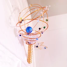 Iffo пользовательское космическое небо тема свадебный букет Золотой синий букет