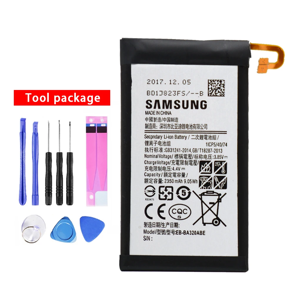 

Original New Backup Li-ion Battery EB-BA320ABE For Samsung Galaxy A3 2017 SM-A320 A320F 2350mAh+Free Tools kit