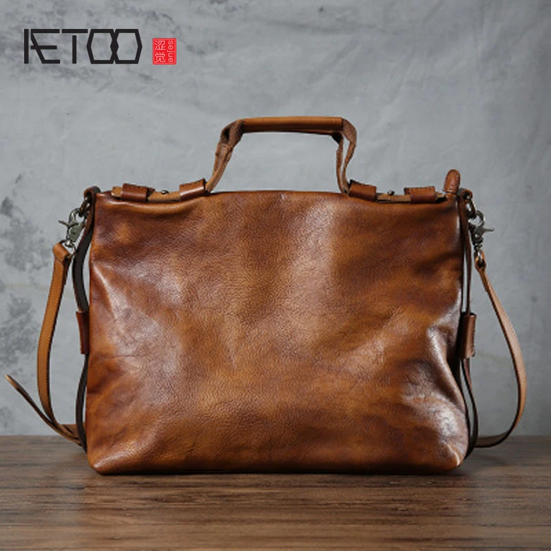 soft tan leather bag