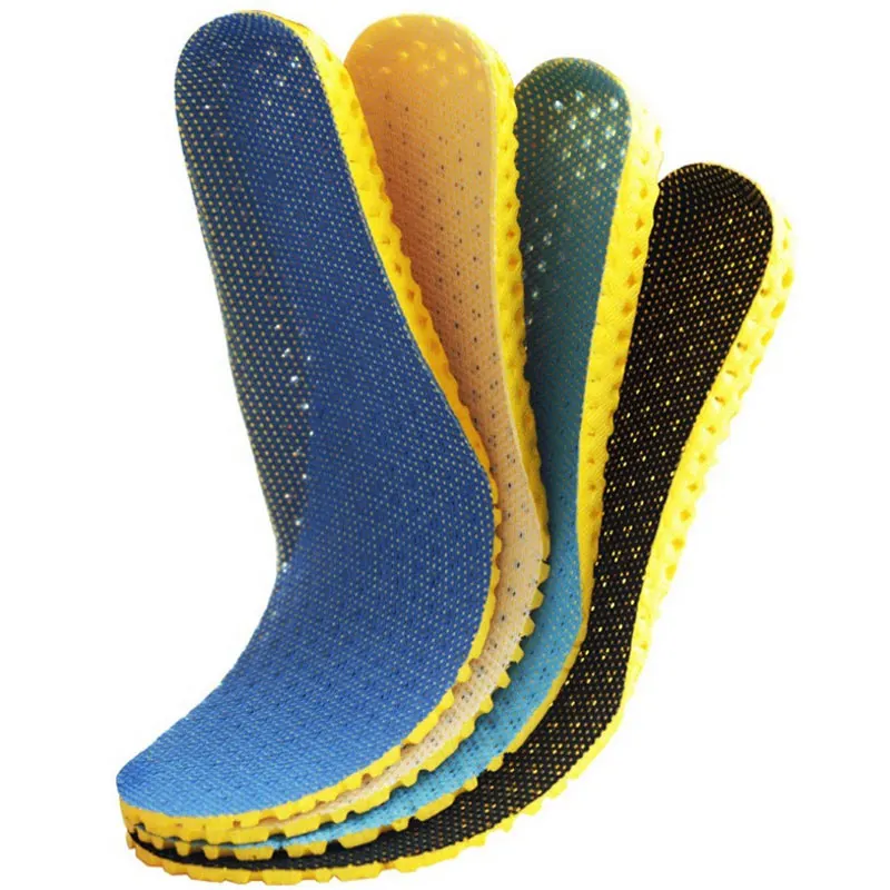 Sports Functional insole Light Weight Breathable orthopedic Running Cushion Insoles for Shoes Pad Solid plantillas para los pies