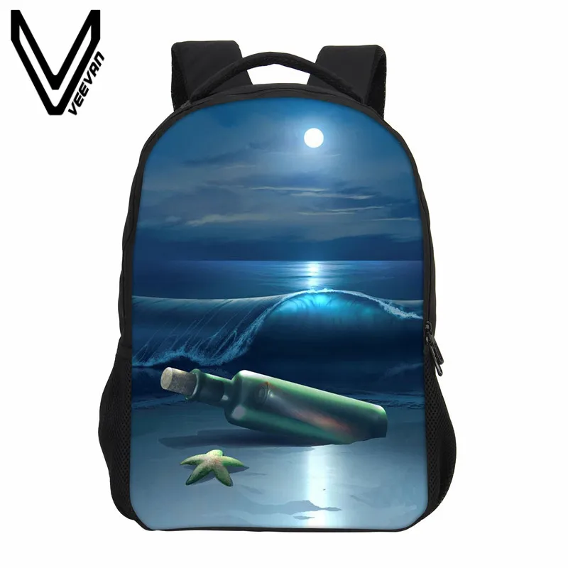 VEEVANV New Drift Bottle Printed Backpacks 3D Fish Cute Children Mochila Girls Shoulder Bags Fashion Women Casual School Bookbag bookbags-for-girls : image VEEVANV New Drift Bottle Printed Backpacks 3D Fish Cute Children Mochila Girls Shoulder Bags Fashion Women Casual School Bookbag bookbags-for-girls