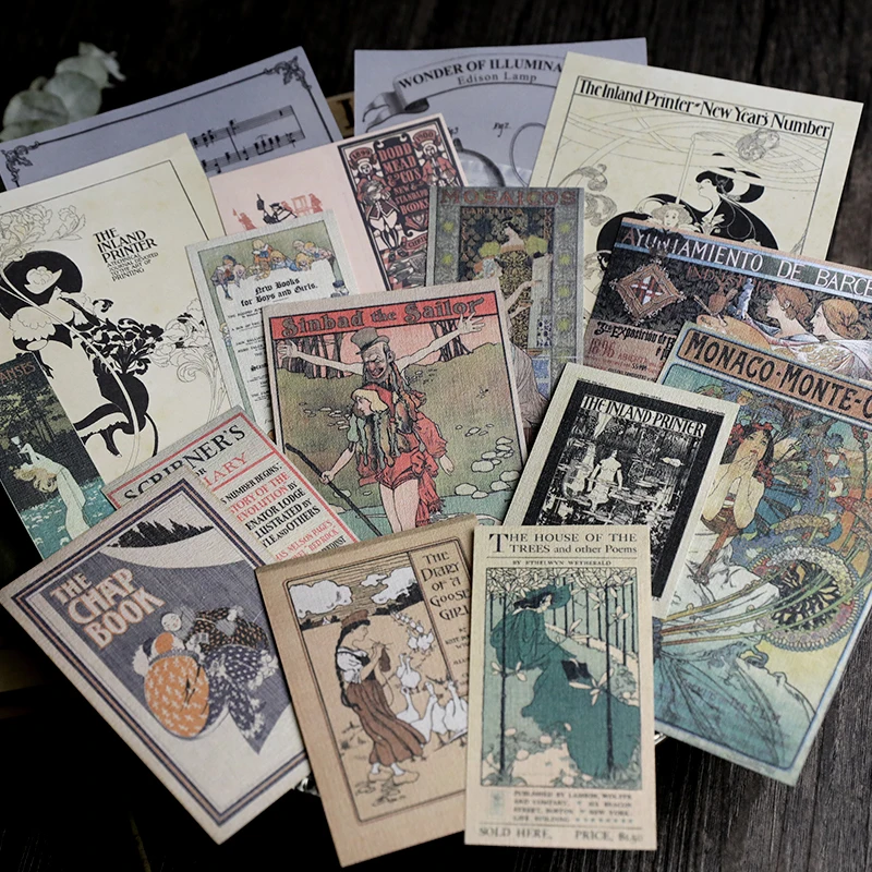 41pcs Old Newspaper Page Vintage Stickers for Scrapbooking Happy Planner/Card Making/Journaling Project C | Дом и сад