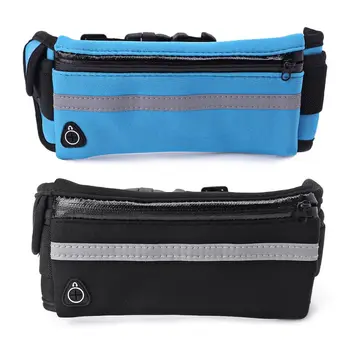 

Unisex sport Waist Belt Pocket Bum Bag Phone Pouch with Earphone Hole