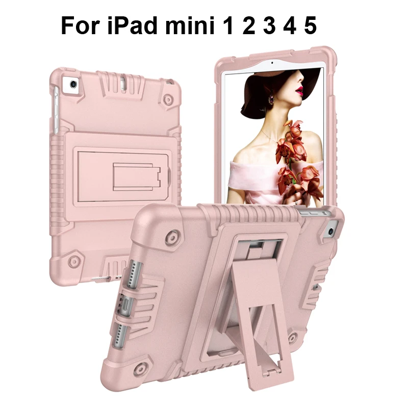 

For iPad mini 1 2 3 4 5 Case Cover Shockproof Duty Stand PC Hard Protective Case for iPad mini 1 2 3 4 5