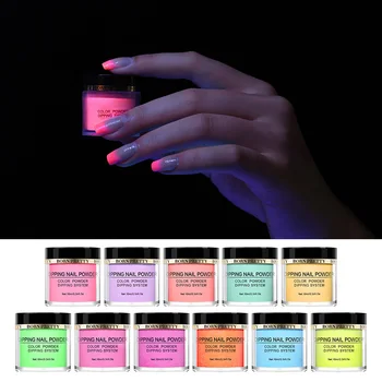 

BORN PRETTY 10ml Glow in Dark Nail Art Powder Dipping Fluorescence Effect Glittering Chameleon Nail Decoration Nail Art Tool