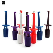 Новые 10 шт. круглые одиночные медные Крючки испытательный зонд соединительный кабель Провода IC зажимы 4 см для электронного тестирования электронных запасов