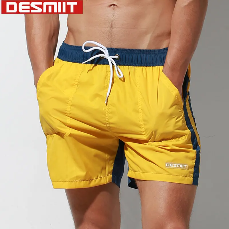 2-Цвет лоскутное Для мужчин s плавательные шорты для Для мужчин плавательный Мужские Шорты для купания Купальники DESMIIT нейлон Водонепроницаемый, купальник, пляжная одежда для серфинга больших размеров