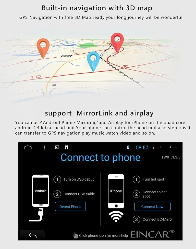 Perfect Android4.4 car no dvd player navigation autoradio for 2015 Toyota HIGHLANDER built-in wifi bluetooth am/fm radio navigation map 4 Perfect Android4.4 car no dvd player navigation autoradio for 2015 Toyota HIGHLANDER built-in wifi bluetooth am/fm radio navigation map 4