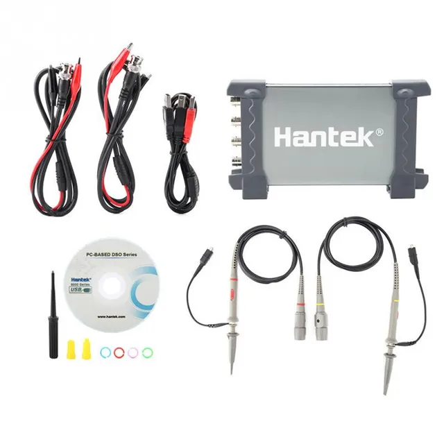 Cheap 6104BC 4 Channel 1GSa/s 100Mhz Bandwidth Hantek PC Based USB Digital Storage Oscilloscope Generator