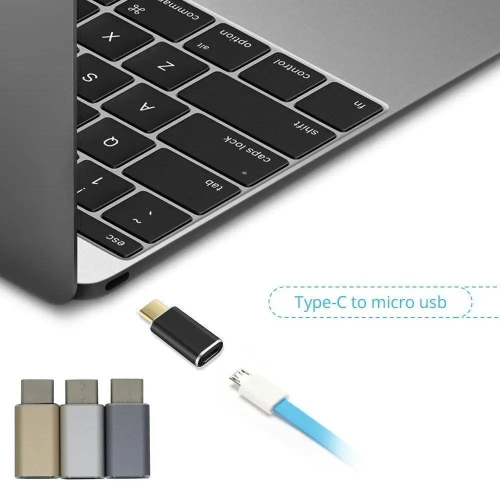 1 шт. Type C USB 3 5pin Micro женский для Apple Macbook Tablet Microusb адаптер зарядного устройства|usb