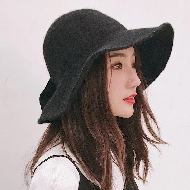 black wool hat womens