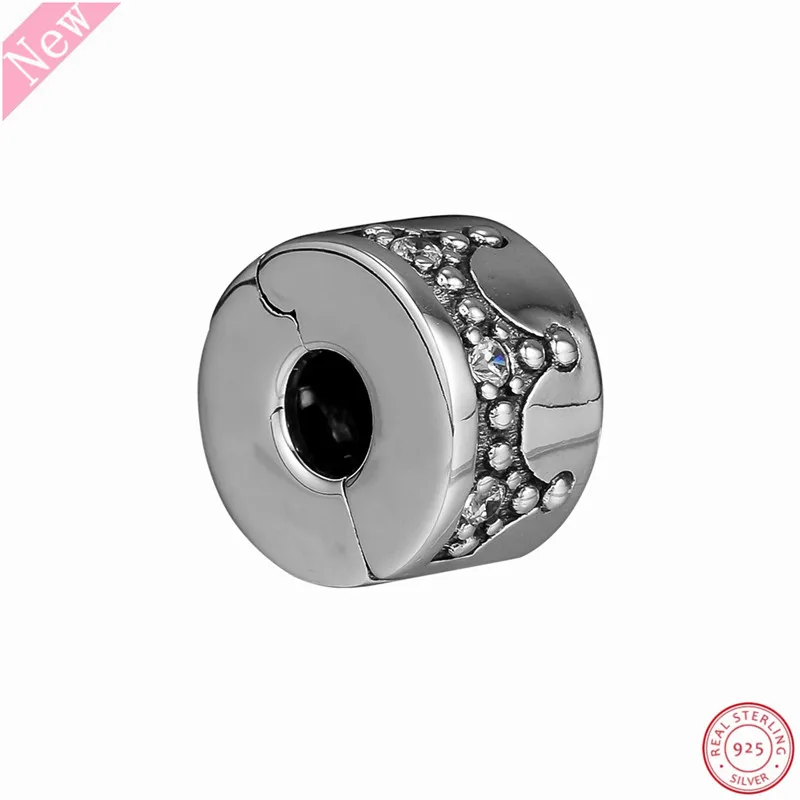 

Fairy Tail Inspired 925 Sterling Silver Dazzling Crown Clip Charm Beads DIY Fit PANDORA Charms for Women Jewelry Making CL055