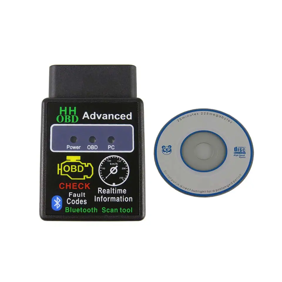 Advanced HH OBD ELM327 Bluetooth OBD2 ELM 327 Car Diagnostic Scanner  (1)