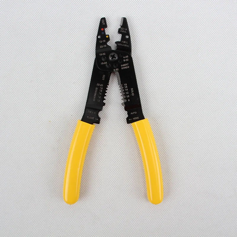 Multifunctional Long Nose Pliers Electrician Tool Holder Class Dual Pressure Line Stripping Professional Wire Stripper | Дом и сад