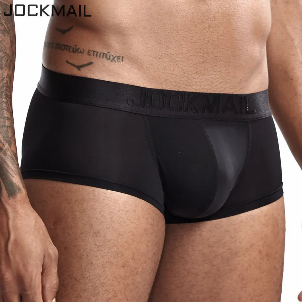Трусы боксеры JOCKMAIL мужские ультратонкие пикантное нижнее белье однотонные с